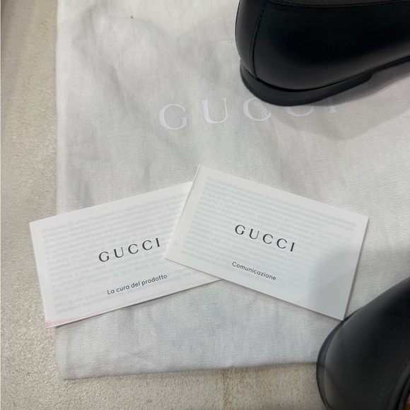 Gucci Jordaan Black Leather Loafers - Picture 13 of 14